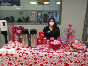 Valentines Day table at Brighton Ford