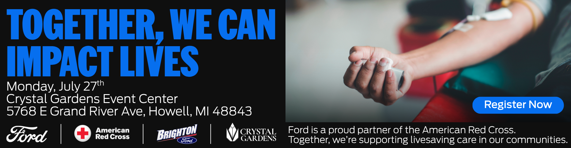 Blood Drive Brighton Ford July 27